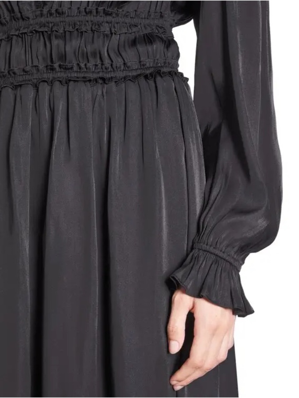 NWT THE KOOPLES BLACK MIDI DRESS SZ L - Picture 2 of 12